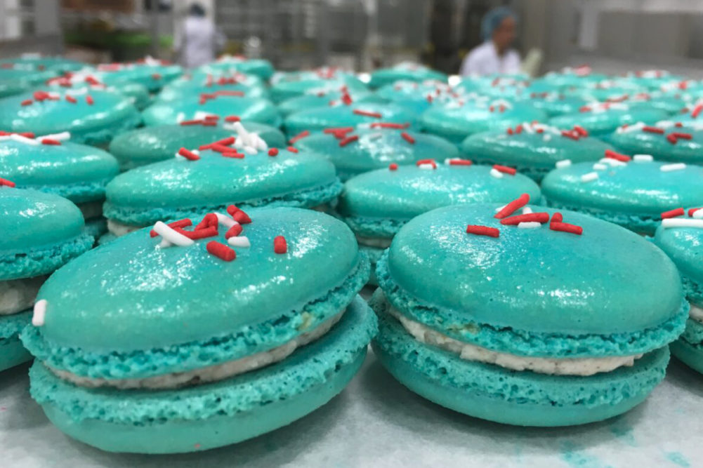 Coco Bakery blue macarons