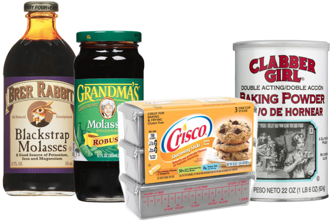 B&G Foods baking products: Brer Rabbit and Grandma's Molasses, Clabber Girl baking powder and Crisco shortening sticks