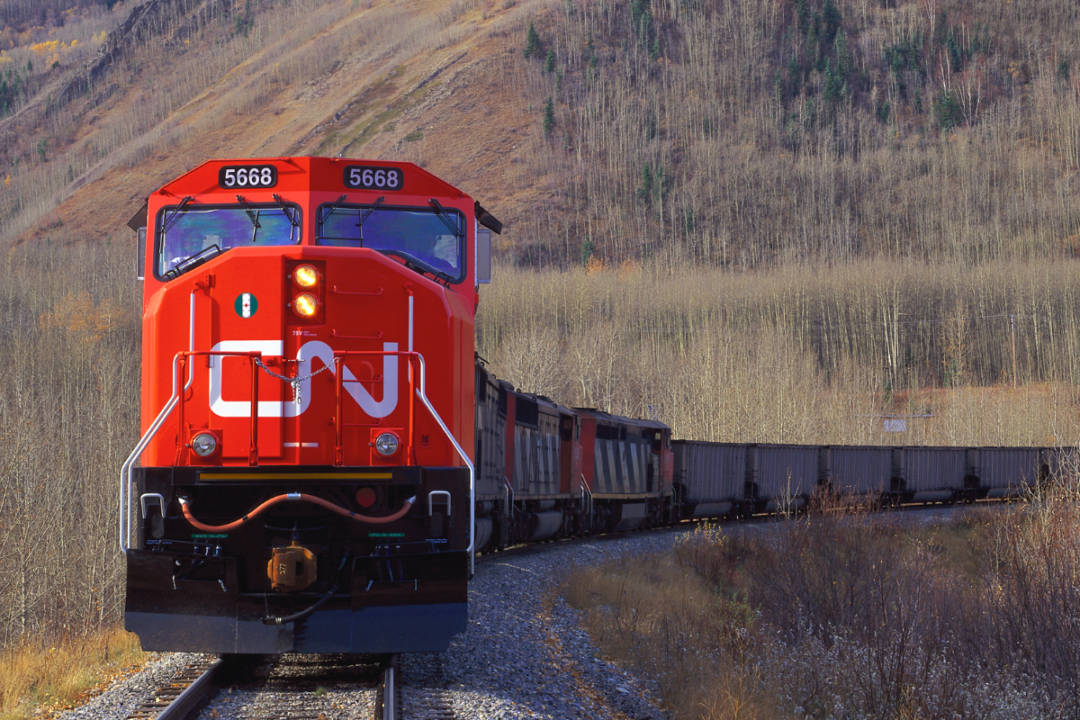 CN train in Alberta