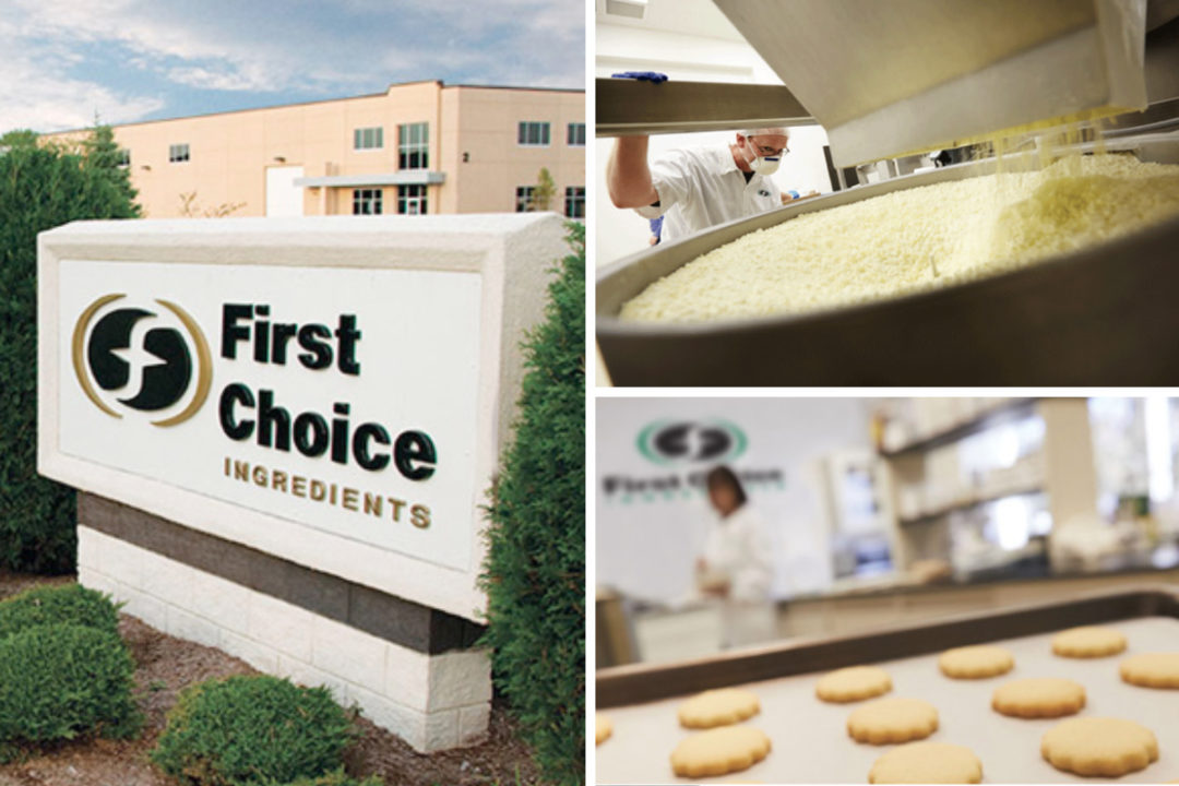 First Choice Ingredients sign and dairy-based flavor solution manufacturing