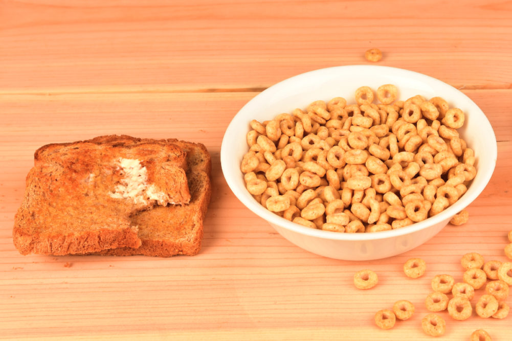 Toast and cereal