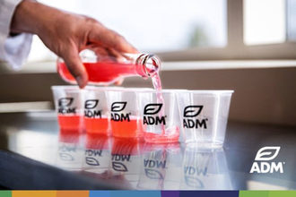 ADM cups filled with flavoring