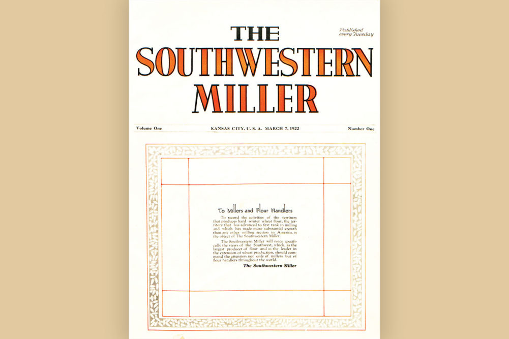 First issue of The Southwestern Miller