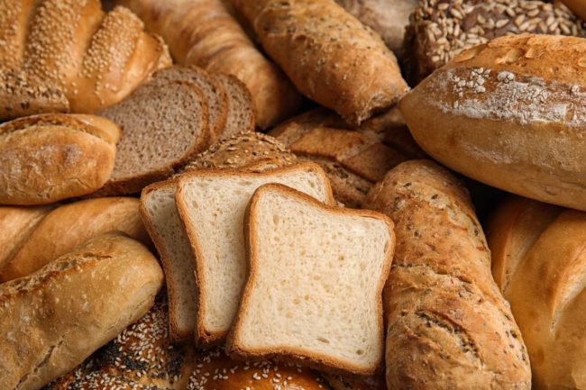 Pile of bread products