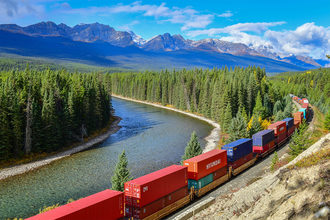 Canadian train route
