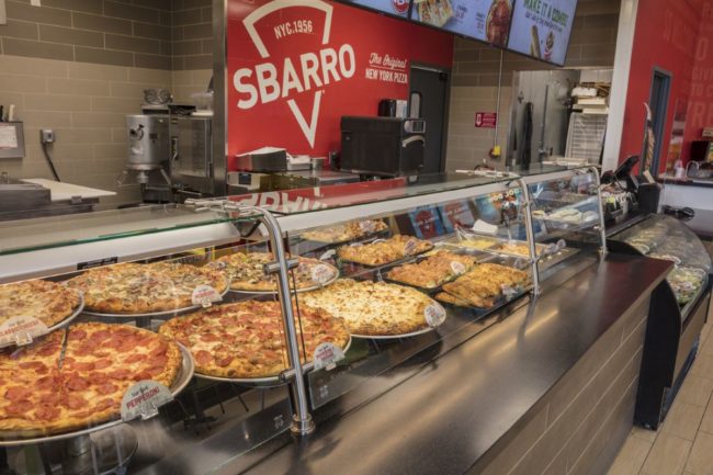 Sbarro counter display