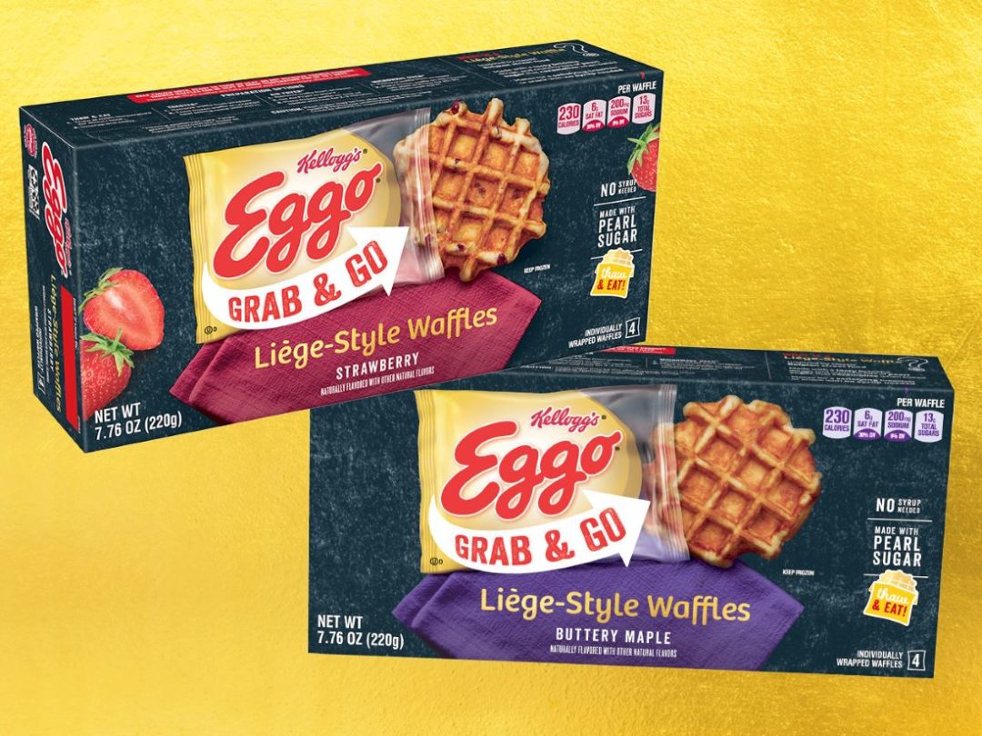 Eggo grab-and-go Belgian Liège-style waffles