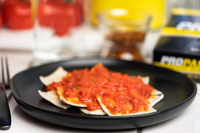 Nepra Foods ravioli with tomato sauce