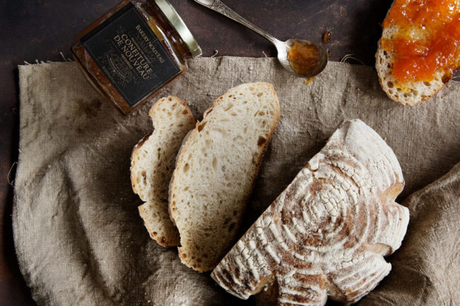 Bakery Nouveau bread and peach jam