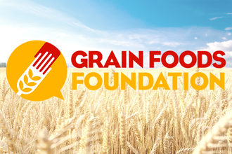 Grain Foods Foundation logo, wheat field