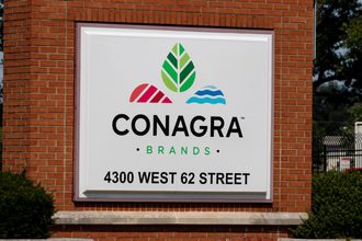 Conagra Brands headquarters sign