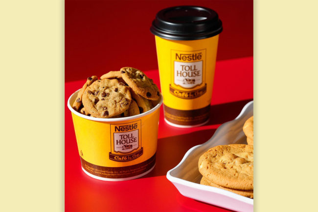 Nestle Toll House cookies and coffee