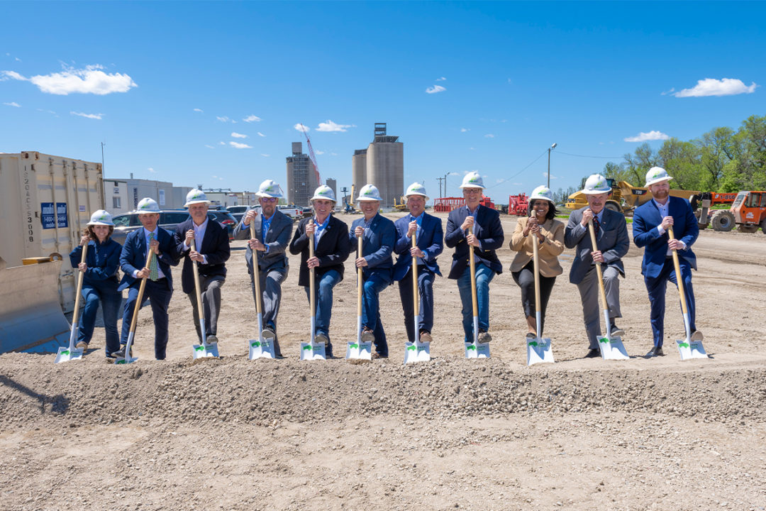 Green Bison Soy Processing groundbreaking