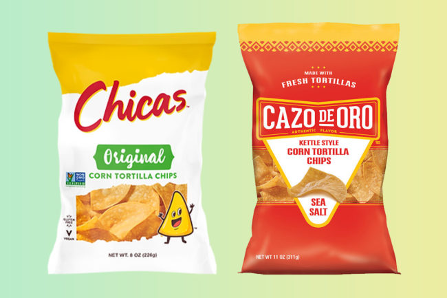 Chicas and Cazo de Oro tortilla chips