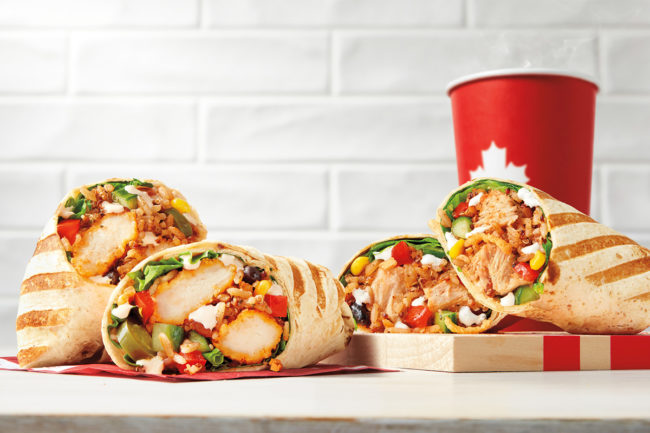 Tim Horton's lunch wraps