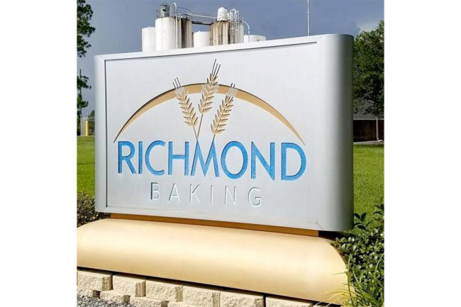 Richmond Baking headquarters sign