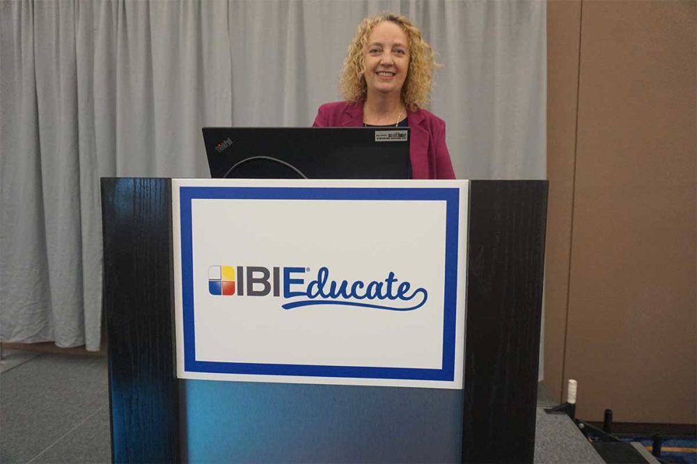 Suzy Badaracco, president of Culinary Tides Inc., spoke at IBIEducate Saturday.