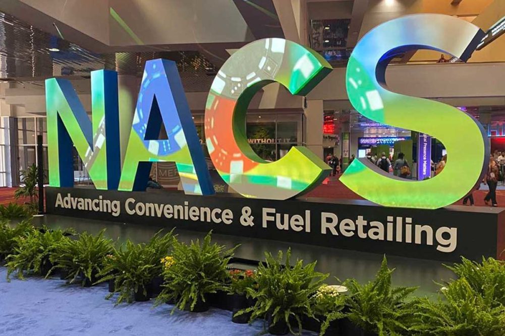 National Association of Convenience Retailers (NACS) showcase sign
