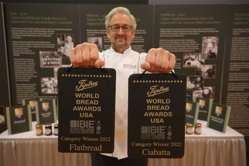 Michael Kalanty walked away with two awards at the Tiptree World Bread Awards USA with IBIE.
