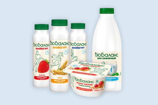 Russian Danone products