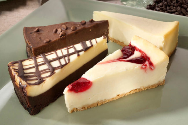 Cheesecake slices