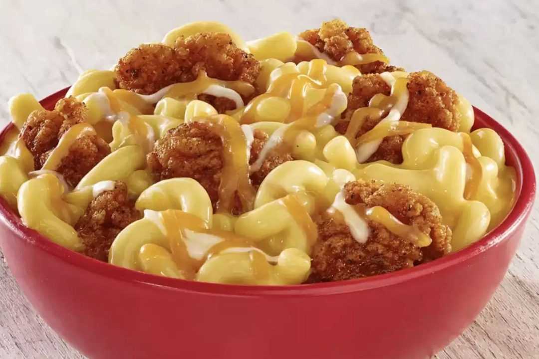 Chicken nugget mac and cheese