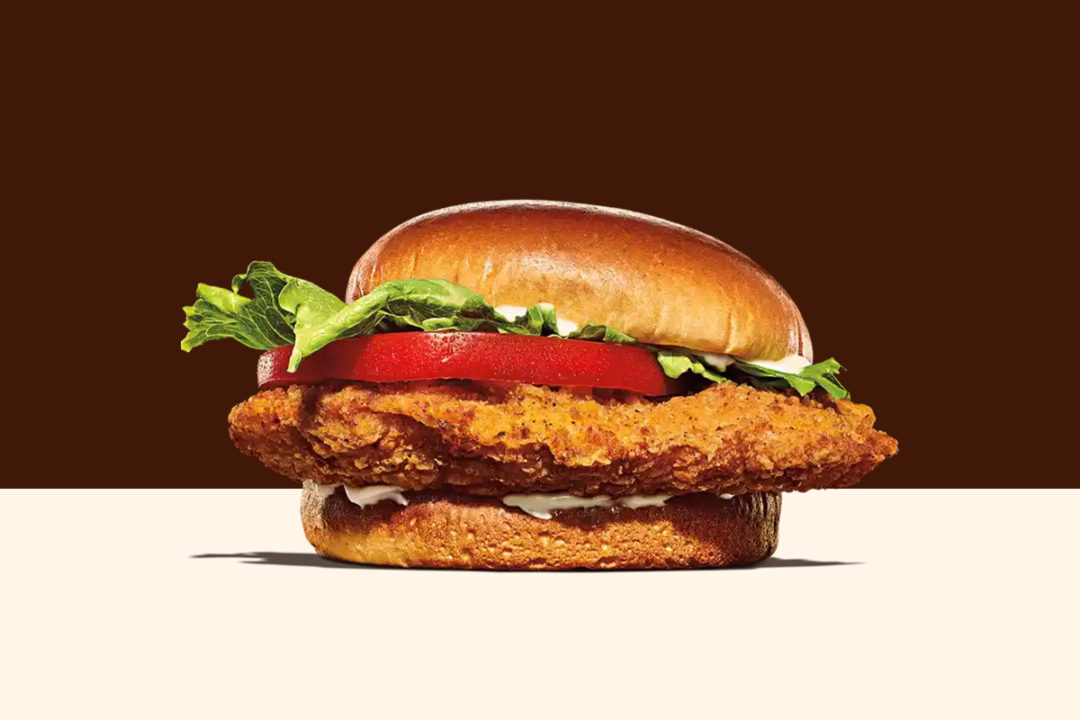 Burger King crispy chicken sandwich