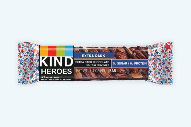 Kind Heroes extra dark chocolate granola bar