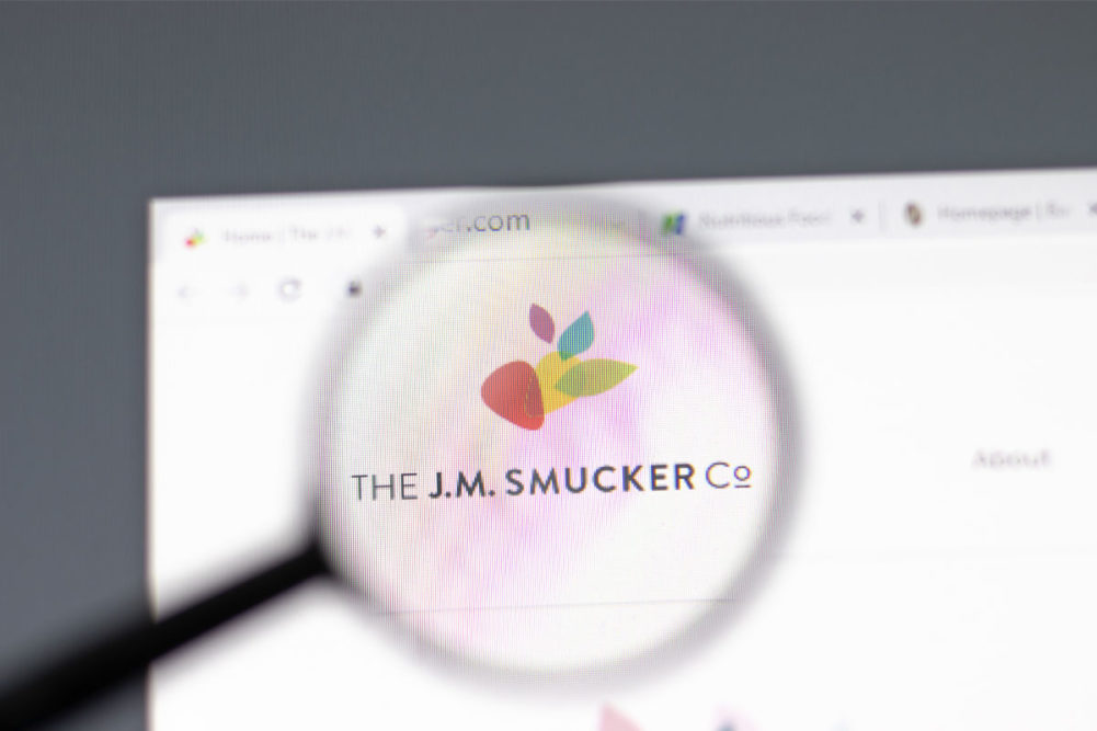 J.M. Smucker website, magnifying glass