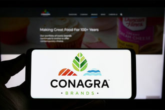 Conagra website on smart phone screen