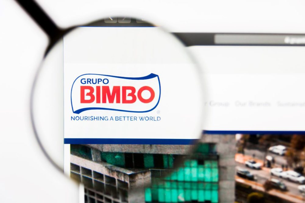 Grupo Bimbo website, magnifying glass.