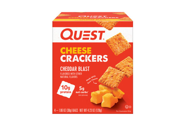 Quest Cheddar Blast cheese crackers