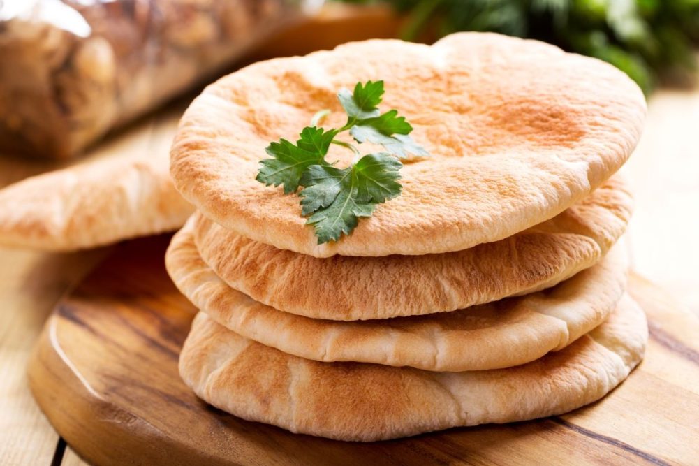 Pile of pita bread