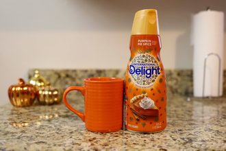 Pumpkin pie spice Danone coffee creamer