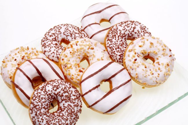 Frosted donuts