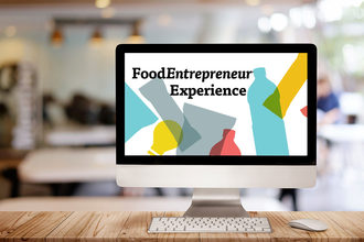 Food Entrepreneur Experience website, desktop computer