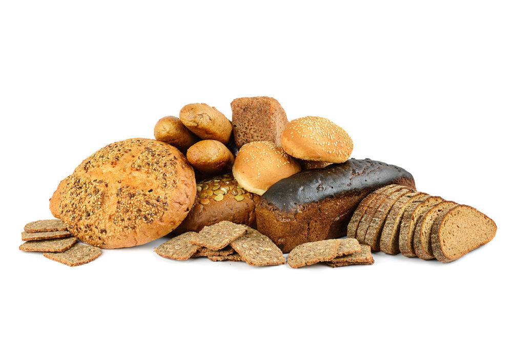Pile of breads, baked foods