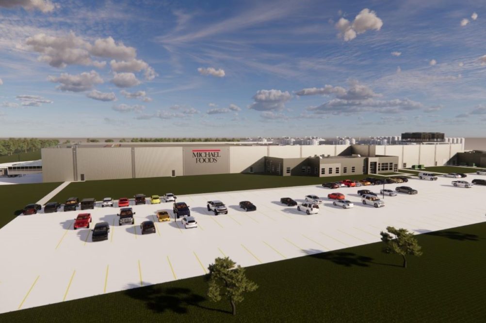 Rendering of the new Michael Foods facility