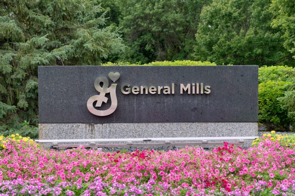 General Mills headquarters sign.
