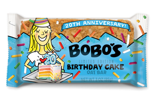 Bobo's birthday cake oat bar