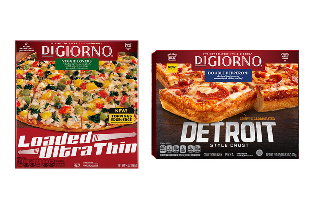 DiGiorno Ultra Thin and Detroit style frozen pizzas