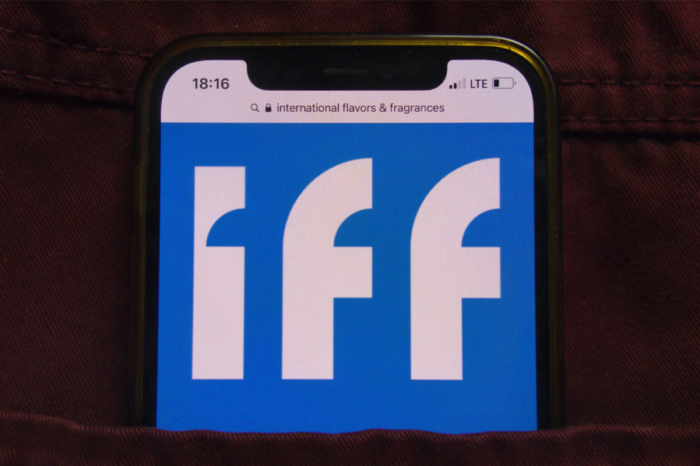 IFF website on a smartphone