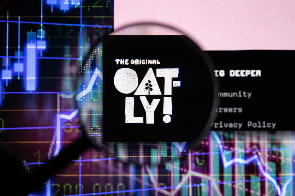 Oatly website through a magnifying glass