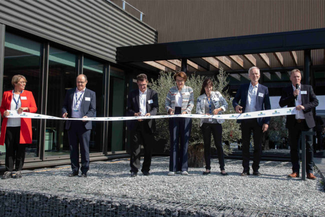 Roquette ribbon cutting in Lestrem, France