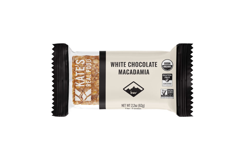 Kate's Real Food white chocolate macadamia bar