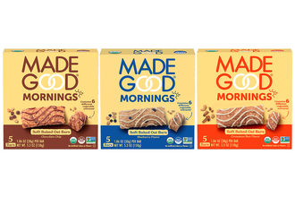MadeGood Mornings Soft Baked Oat Bars