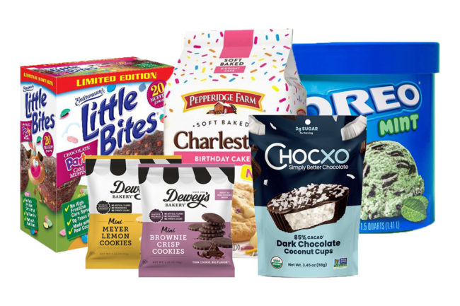 New products from Entenmann's Dewey's Pepperidge Farm, Chocxo and Oreo