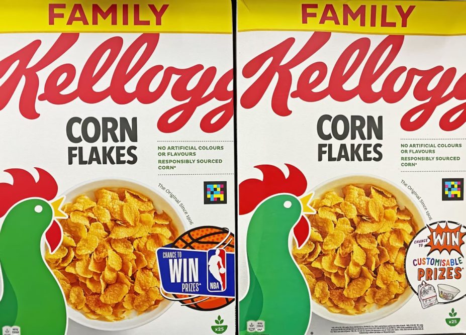 Kellogg Corn Flakes boxes