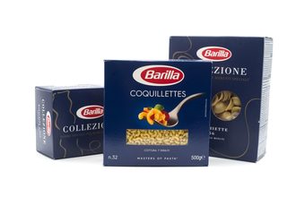 Barilla pasta boxes
