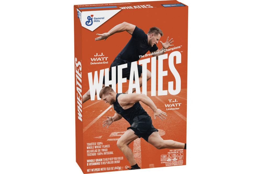 Limited edition orange Wheaties box